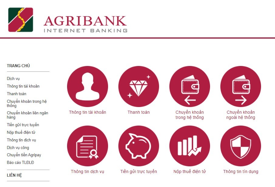 Đăng ký tạo tài khoản Agribank Internet Banking trên website