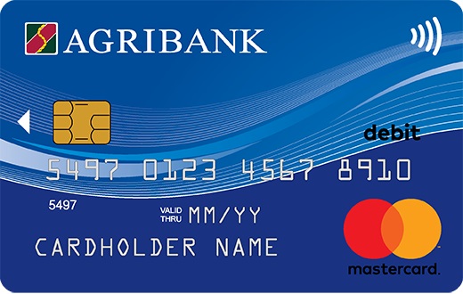 Thẻ ghi nợ quốc tế thương hiệu Master Card hạng chuẩn