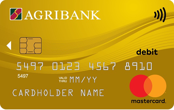 Thẻ ghi nợ quốc tế thương hiệu Master Card hạng Vàng