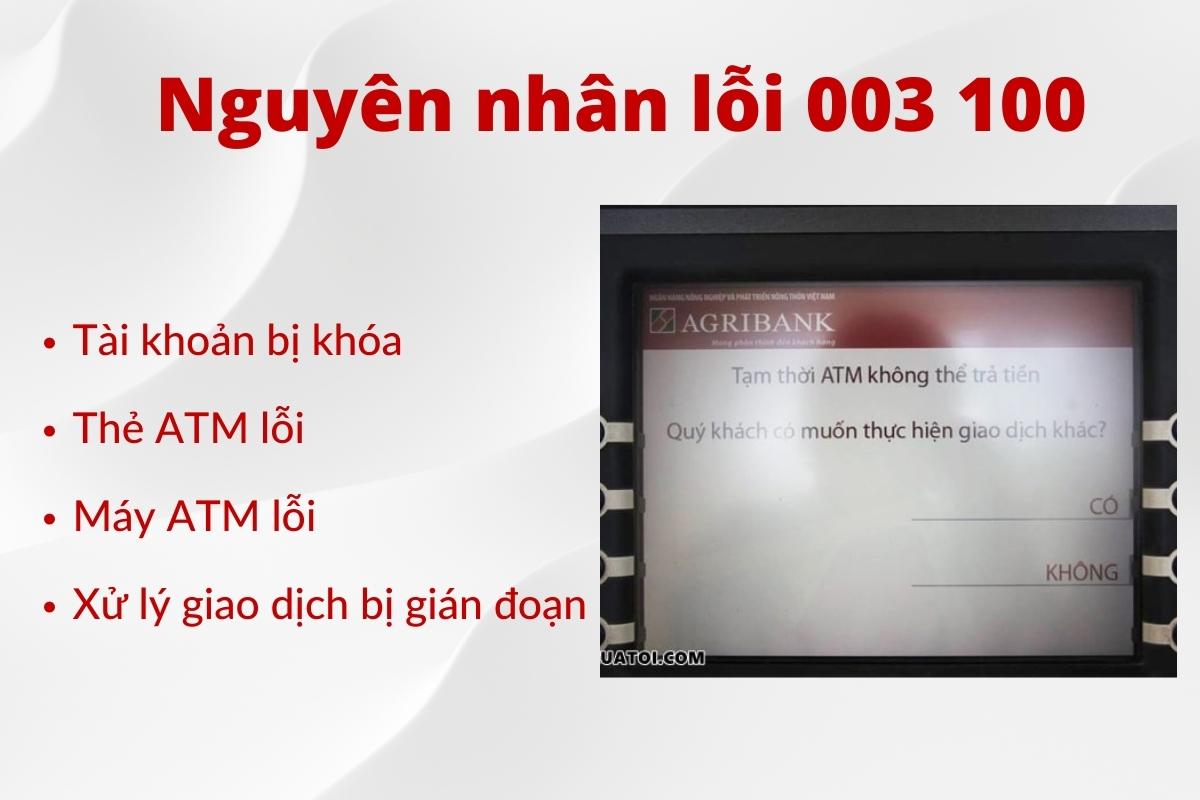 Lỗi 003 100 là gì?