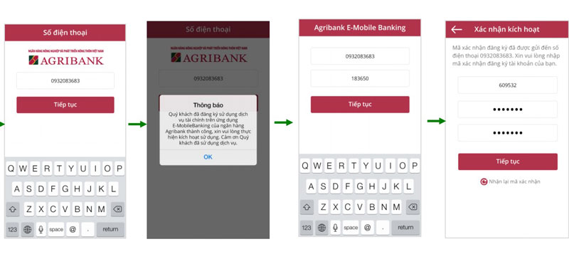 doi mat khau agribank e mobile banking