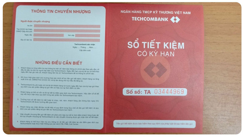 Mo so tiet kiem Techcombank can bao nhieu tien