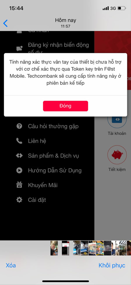 App Techcombank bi loi1