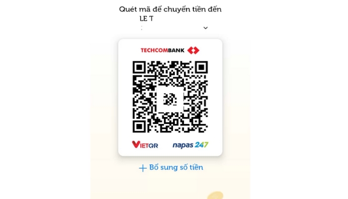 cach tao ma qr cho tai khoan ngan hang techcombank 2