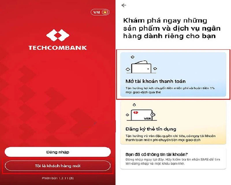 dang ky mo tai khoan Techcombank Online1