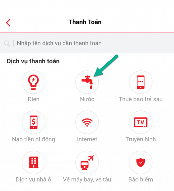 thanh toan tien dien qua ngan hang techcombank 2